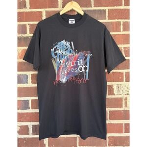 Vintage The Guess Who Shirt Mens Large Black Graphic Band T-Shirt Jerzees 90s